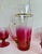 Mid-Century Raspberry Ombre Glass Barware Set, Attributed to Blendo For Sale In Los Angeles - Image 6 of 12