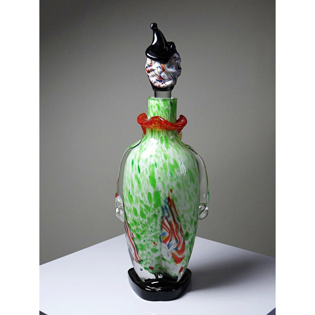 Large Murano Glass Clown Carafes, Italy, 1960s-1970s, Set of 3 For Sale - Image 12 of 15