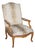 Louis XV Style Cheetah Print Upholstered Arm Chair For Sale