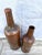 1980s Vintage Hammered Copper Decor Bottles-A Pair For Sale - Image 5 of 6