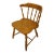 High End Vintage Solid Hard Rock Maple Colonial Early American Pub Style Side Chair For Sale