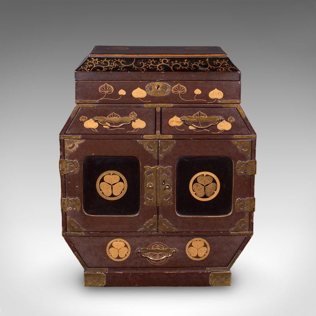 Antique Meiji Table Box, Japanese, Lacquered, Loose Leaf Tea Case, Victorian For Sale - Image 4 of 12