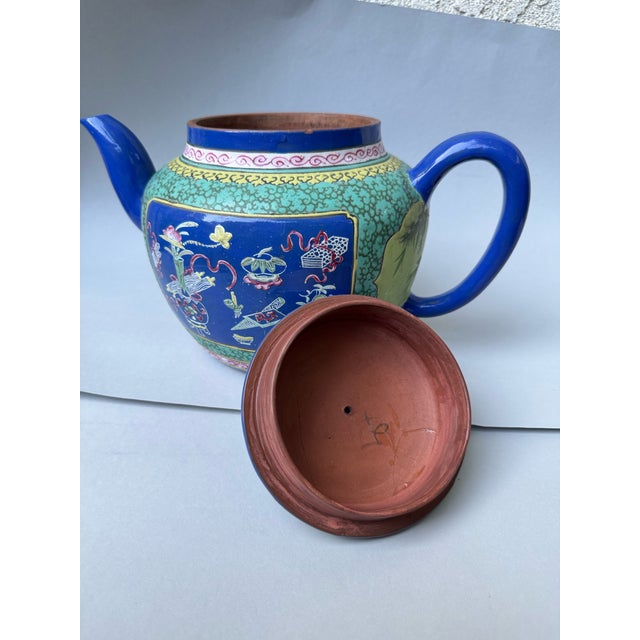Chinese Yixing Style Ceramic Teapot For Sale - Image 4 of 8