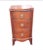 19th Century Federal Bowfront Mahogany Bedside Chest Nightstand For Sale - Image 9 of 9