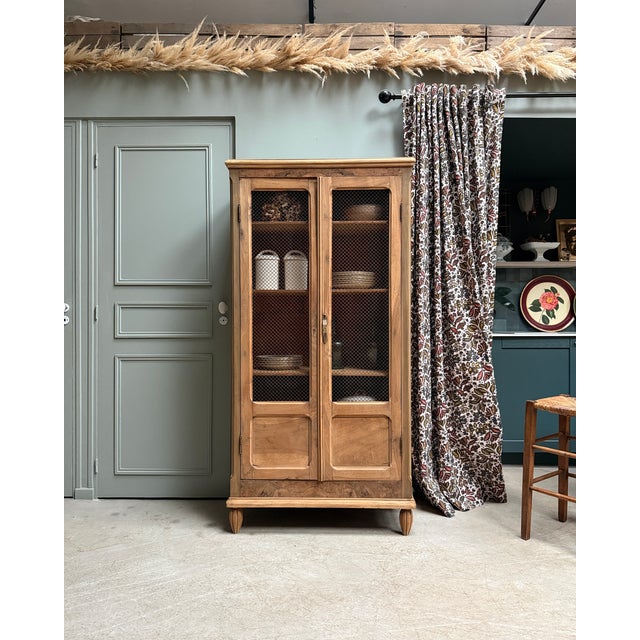 Antique Library with Wire Mesh Doors, 1890s For Sale - Image 16 of 16