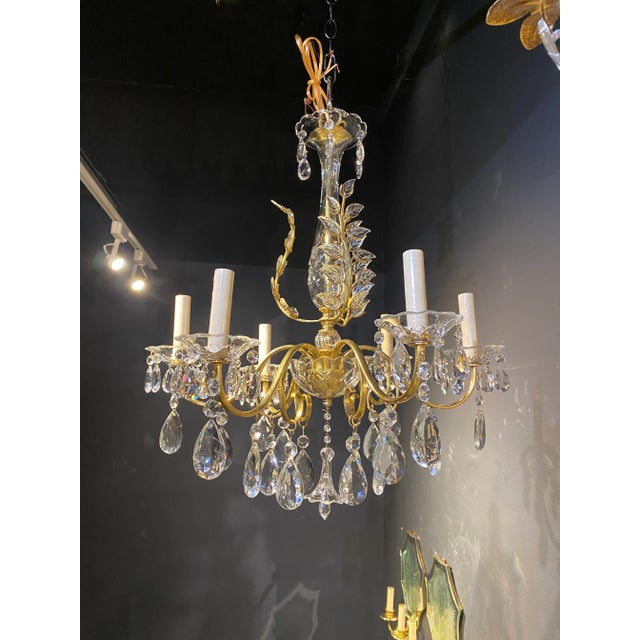 French 1930’s French Bagues Chandelier For Sale - Image 3 of 10