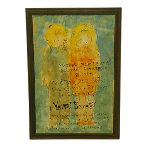 Original 1968 “One‑Man Art Show” Painting for/by Yanni Posnakoff