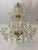 Green and Gold Murano Glass Chandelier, 1990s For Sale - Image 9 of 14