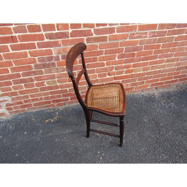 Wood English Regency Bedroom Chair 1820s For Sale - Image 7 of 7