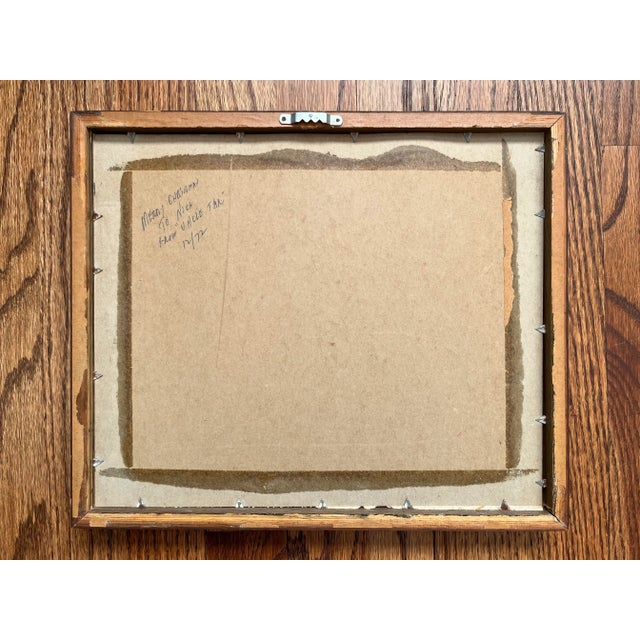 Vintage 20th Century Watercolor Painting of Port Concarneau Brittany, Framed For Sale - Image 4 of 4