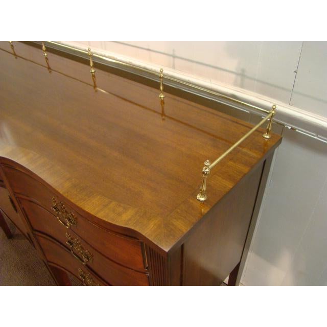 1980s Vintage Thomasville Cherry Sideboard With Brass ...