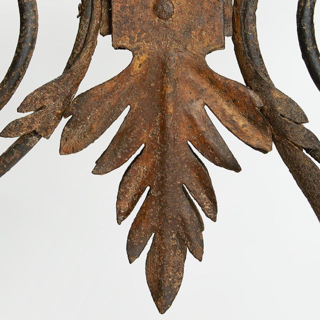 Antique Wrought Iron Sign with Eagle For Sale - Image 3 of 6