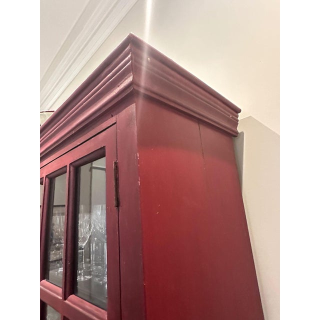 Crate & Barrel Rojo Red Tall Cabinet For Sale In Washington DC - Image 6 of 9