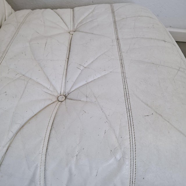 1970s Marsala Chair with Ottoman by Michel Ducaroy for Ligne Roset, 1970s For Sale - Image 5 of 11