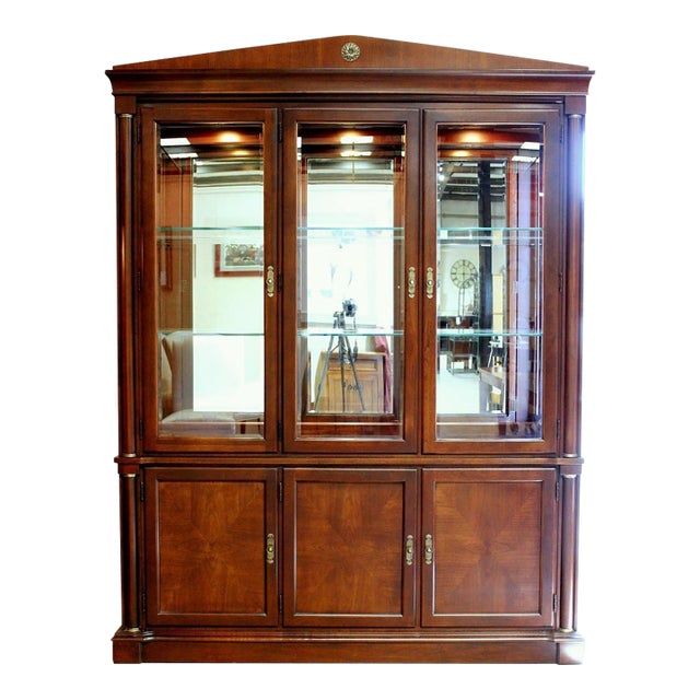 Late 20th Century Ethan Allen 'Sable' China Cabinet For Sale