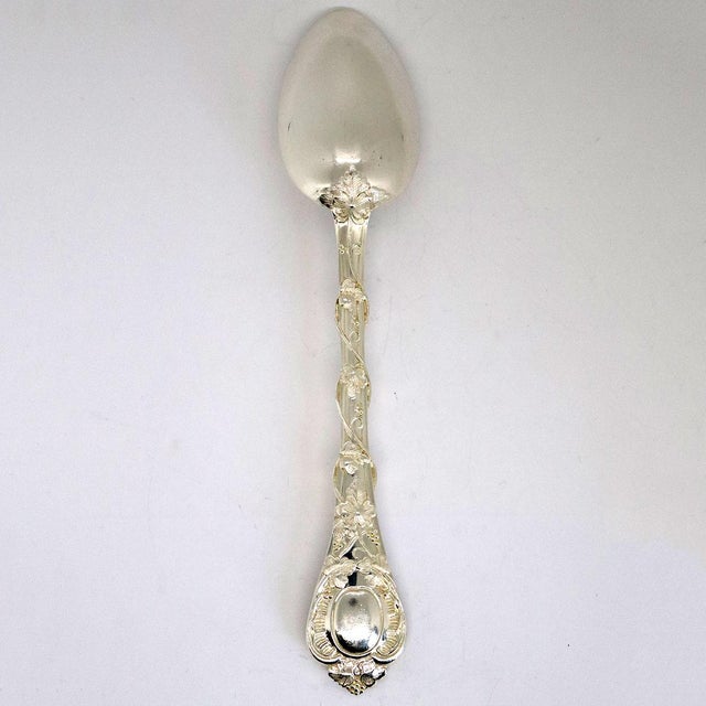 French Odiot Demidoff .950 Sterling Silver Dessert Spoon For Sale In Denver - Image 6 of 8