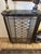 Mid-Century Modern Vintage Metal Radiator Cover Console Table Black Real Marble Entryway Stand For Sale - Image 3 of 9