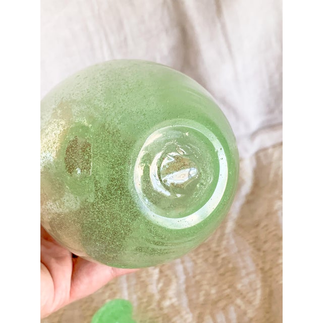 Vintage Pulegoso-Style Blown Glass Apothecary Jar With Stopper For Sale - Image 4 of 7