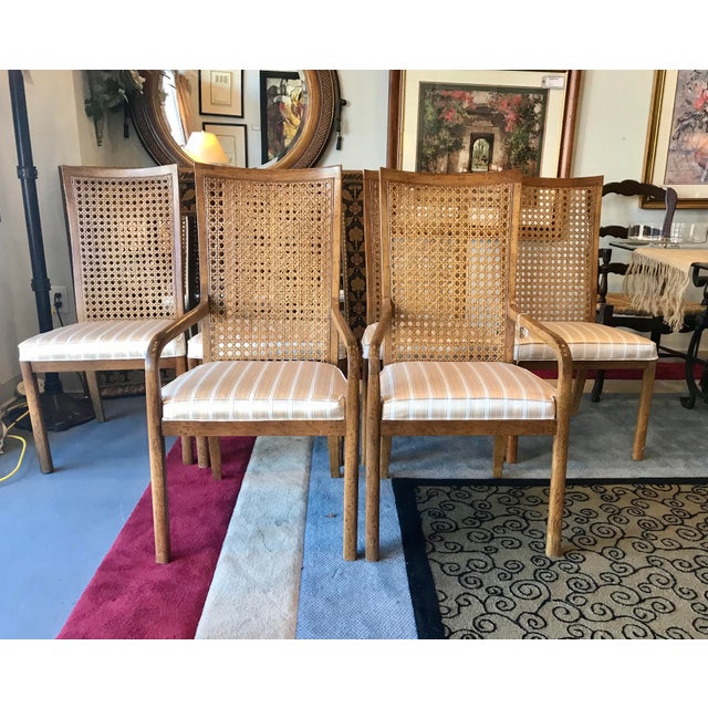 Drexel Heritage Cane Back "Accolade" Dining Chairs Chairish