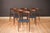Mid Century Modern set of six dining chairs manufactured by Vamo Sønderborg, Denmark circa 1960's. Features sculpturally...