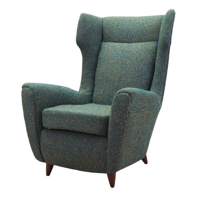 Italian Green Chair, 1970s For Sale