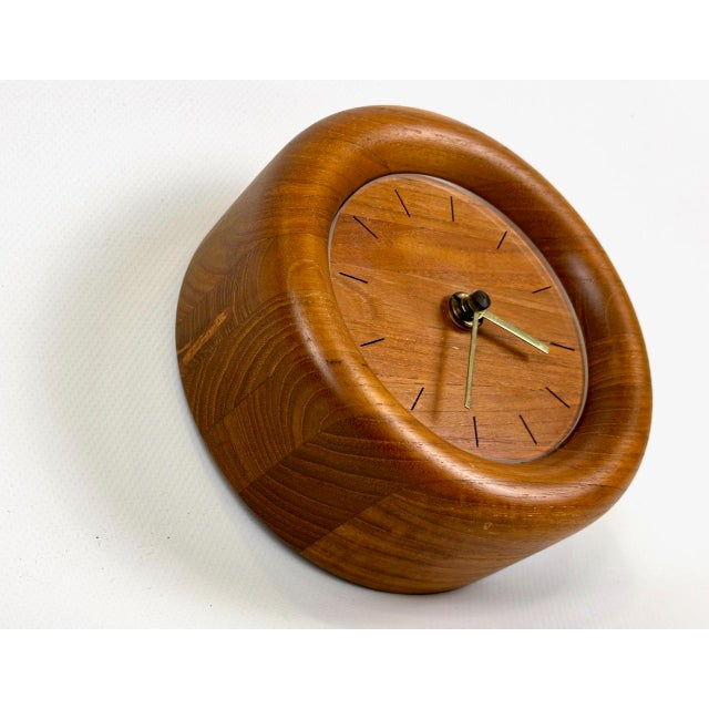 Mid-Century Modern Wall Clock in Teak with Kienzle Mechanism from Bestform, 1960s, in Flawless conditions. Designed 1960...