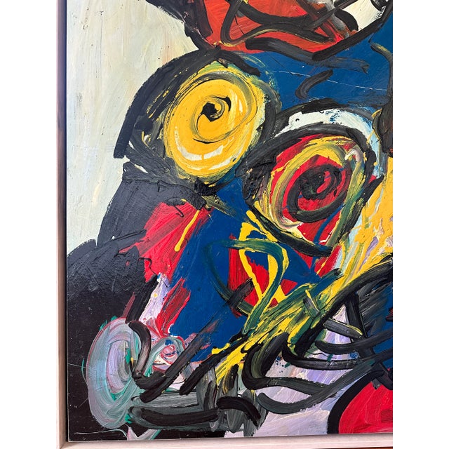Peter Keil Rare Large-Scale Peter Keil Painting, 1990 For Sale - Image 4 of 10