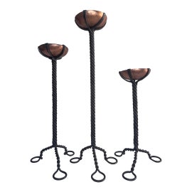 Example of Spanish Revival Candlestick Holders and Votive Holders