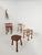a bar stool made in Europe around the 70s, made of solid walnut wood in the rustic style of the Milking Stool but 74.5cm...