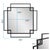 Metal Square Geo Mirror For Sale - Image 7 of 9