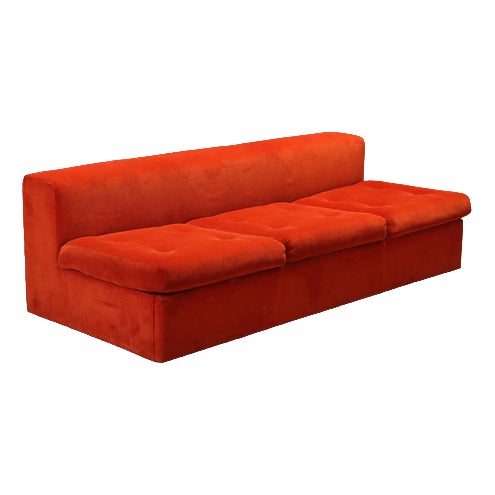 Vintage Zanotta Sofa in Fabric, 1970s For Sale