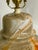 Vintage Orange and Cream Marbleized Ceramic Baluster Form Lamp For Sale - Image 12 of 15
