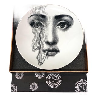 Piero Fornasetti Tema E Variazioni Porcelain Plate 81 For Sale