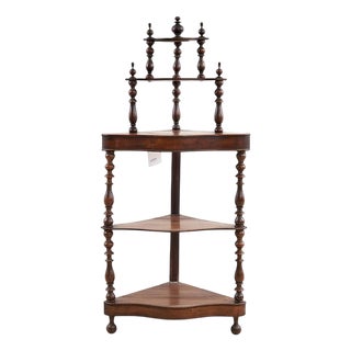 Etagere Corner Bookcase For Sale