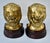 1990s Vtg. Pair of Brass Lion Head Traditional Style Bookends W/Wood Base For Sale - Image 5 of 12