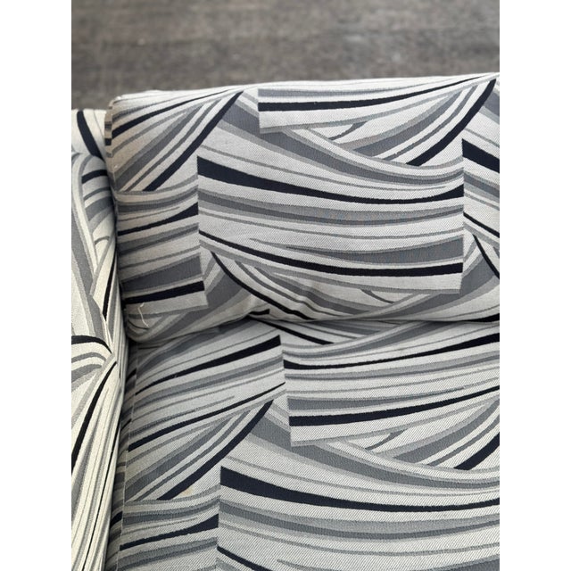 Late 20th-Century Tuxedo Sofas With Abstract Upholstery For Sale - Image 12 of 12