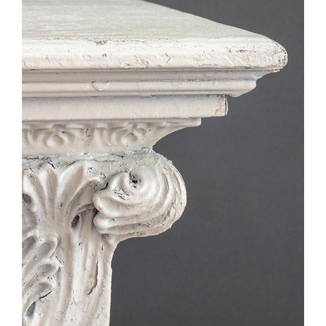 Neoclassical Painted Wood Pedestal / Plant Stand For Sale - Image 4 of 7