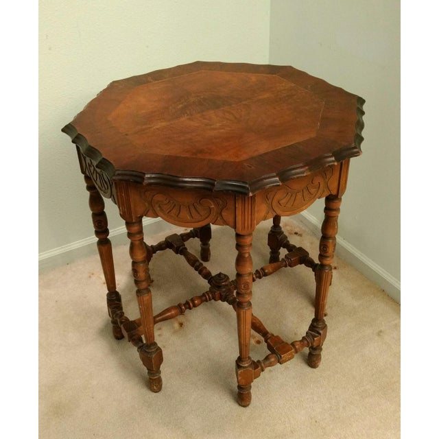 Antique EightLeg Octagonal Side Table Chairish
