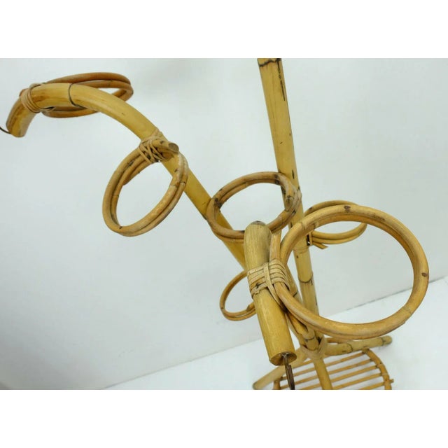 1950s Bamboo and Ratten Flower Stand, 1950s For Sale - Image 5 of 9