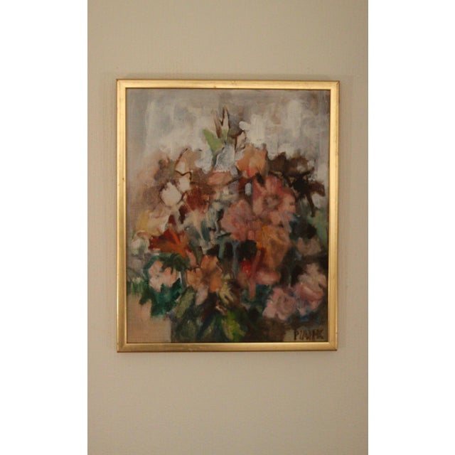 Pia H. Campbell, Bloom, 1950s, Oil on Canvas, Framed For Sale - Image 8 of 17
