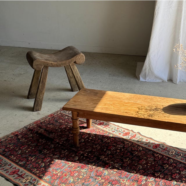 Brutalist Vintage Coffee Table in Indonesian Brown Teak, 1980s For Sale - Image 3 of 18