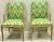 Regency Style Cerused Pine Faux Bamboo Bergere Chairs in Chevron - Pair For Sale - Image 4 of 8