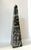 Stone Mid 20th Century Large Nero Marquina Marble Obelisk Sculpture | Black & White Veined Stone Decor, 18” For Sale - Image 7 of 11