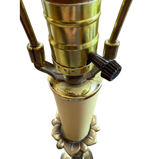 Mid 20th Century Ethan Allen Knob Creek Attributed Brass Bamboo Style Floor Lamp For Sale In Indianapolis - Image 6 of 8