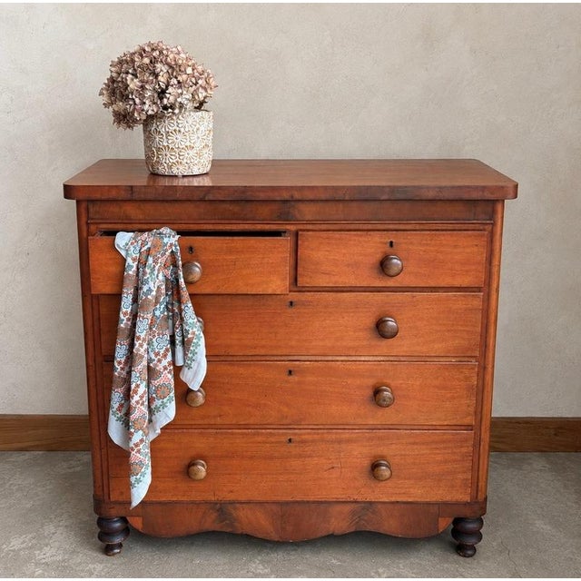 English Wood Chest of Drawers For Sale - Image 3 of 6