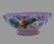 Ceramic Antique Old Paris Porcelain 14.5” Punch Bowl Hand Painted Fruit Flowers Pink Gold For Sale - Image 7 of 12