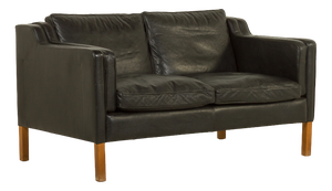 Stouby Leather Sofa, Denmark, 1970s