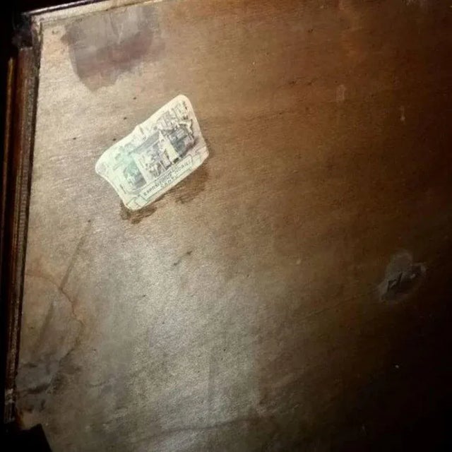 Brown Italian Carved Walnut Secretaire, 1940s For Sale - Image 8 of 9