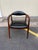 Mid 20th Century Mid Century " Model Casala" Teak Black Vinyl Armchair For Sale - Image 10 of 12