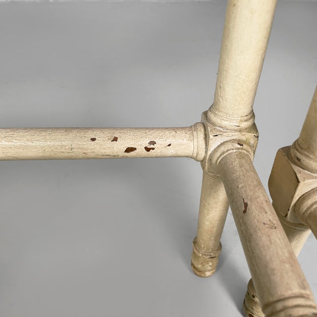 Mid-Century Modern Italian Coffee Tables in White Wood, 1940s, Set of 2 For Sale - Image 12 of 18